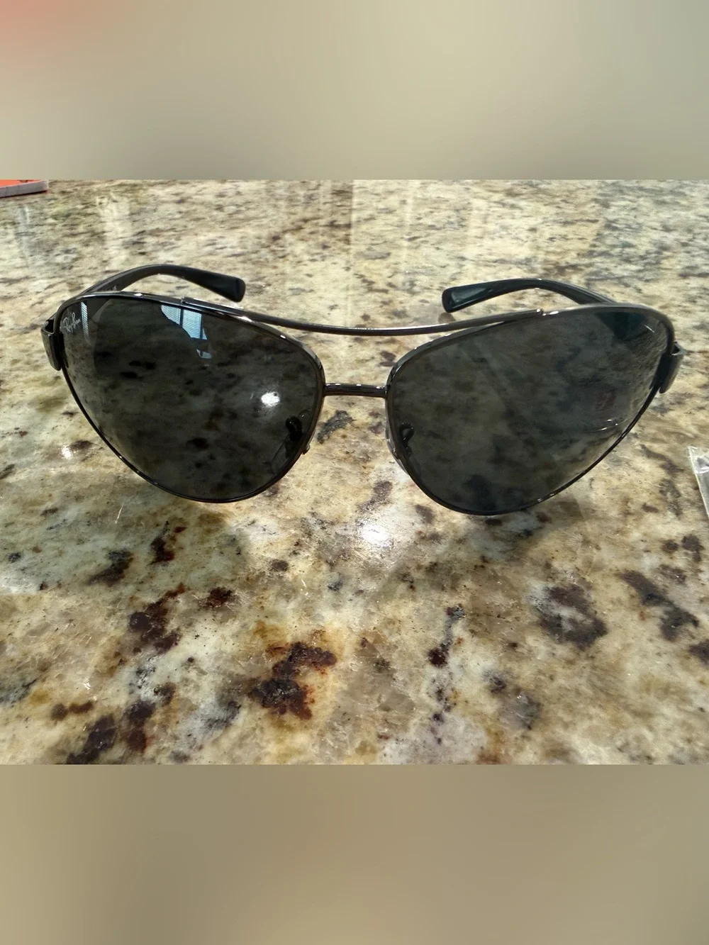 New Ray-Ban RB3386 Gunmetal Aviator Sunglasses Large 67mm